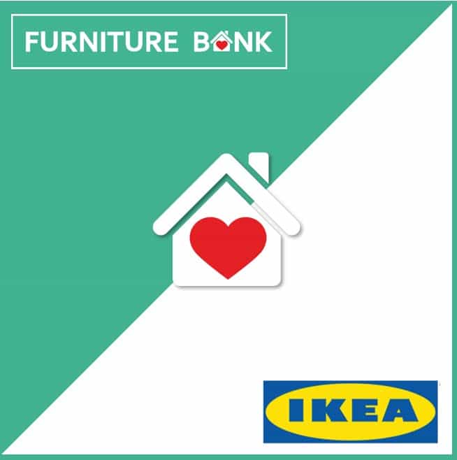 Furniture Bank and IKEA Logos